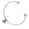 Stainless Steel Cuff Bracelet With Engravable Heart Charm
